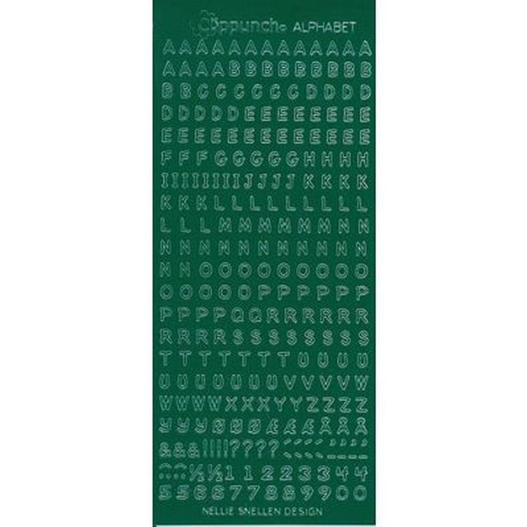 Nellies Wahl • Aufkleber mit Alphabet-Bonbons, 10 Stück