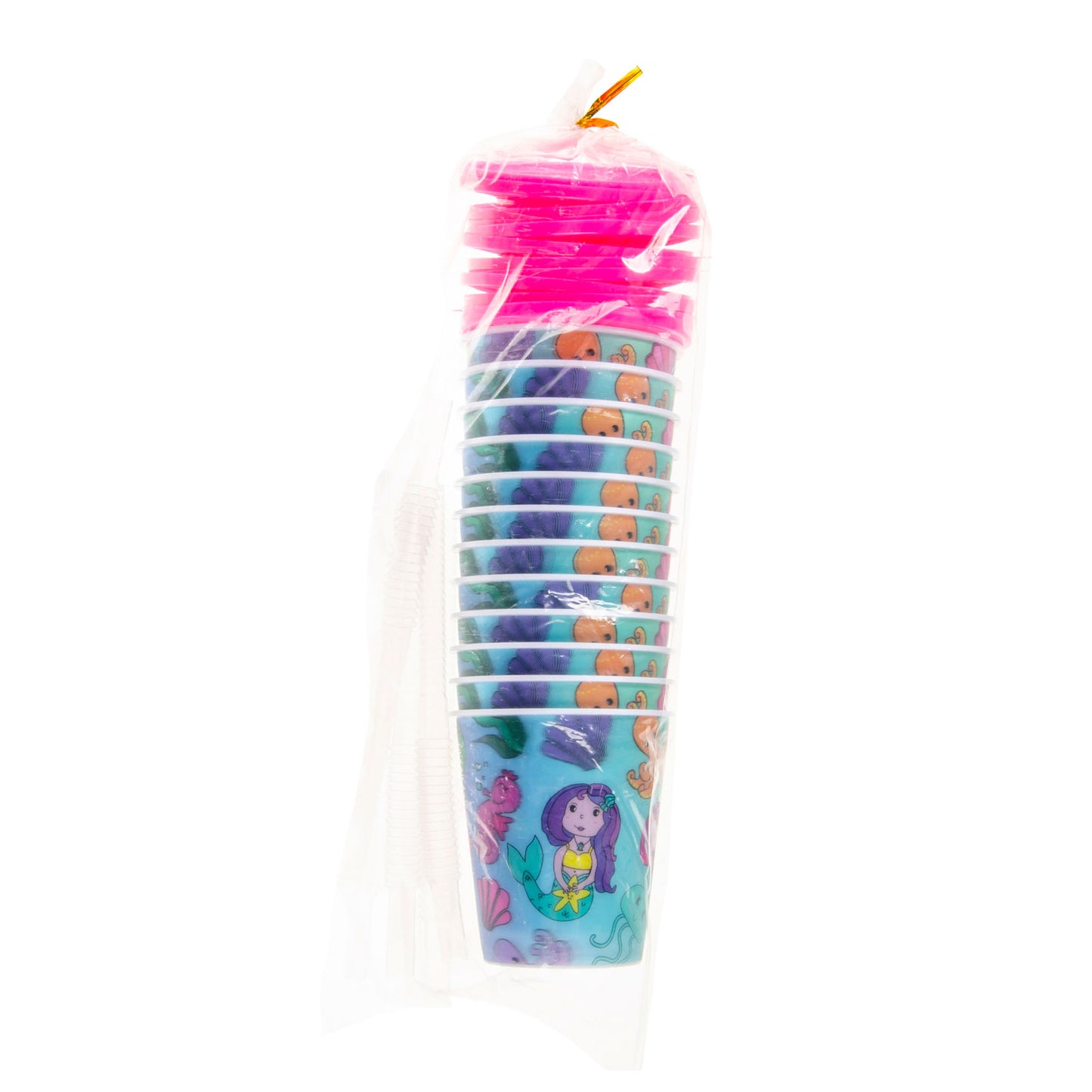 LG importiert Cup mit Deckel und Strohferermaid, 12st.