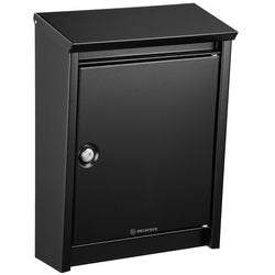 Briefkasten Decayeux D110 aus schwarzem, elektrolytisch verzinktem Stahl und Polyester