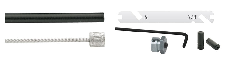 Cordo Kabelsatz Kabelsatz Versteller Nexus 4 7 8 Gang Silber 170cm 225cm Edelstahl