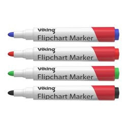 Flipchartmarker Viking 4 Stück Farbsortiment