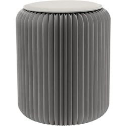 Die Maße des Hockers powered by paperflow grey betragen 300 (B) x 300 (T) x 420 (H) mm