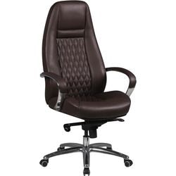 Amstyle Bürostuhl Permanentkontakt höhenverstellbare Armlehne braun 120 kg