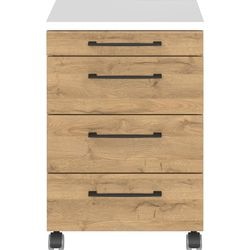 Mobiler Schubladenschrank Germania Profi 2.0 Eiche 4 Schubladen