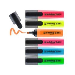 Textmarker edding 345 Farbpalette dauerhaft nachfüllbar