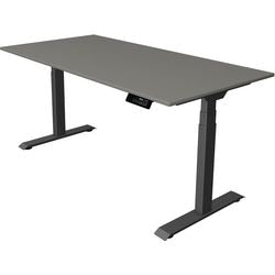 Sitz-Steh-Schreibtisch Kerkmann move 1 stabil graphit, grau 1270 mm x 1600 mm