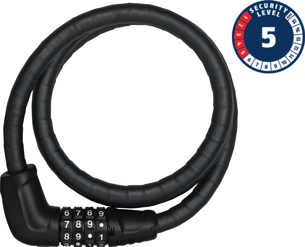 Abus Microflex 6615C 120 15 Schwarzkabelschloss