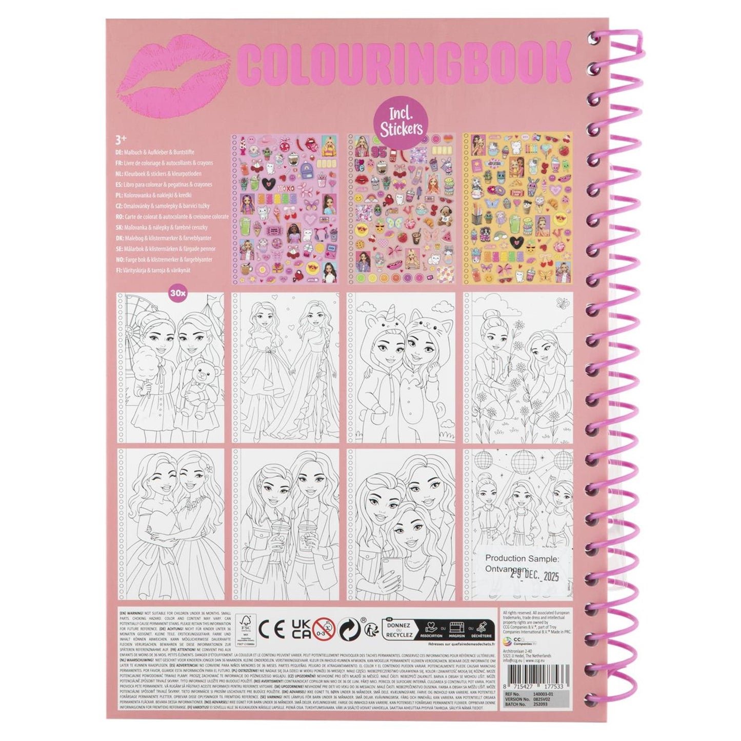 Besties Malbuch Neon A4 30 Blatt