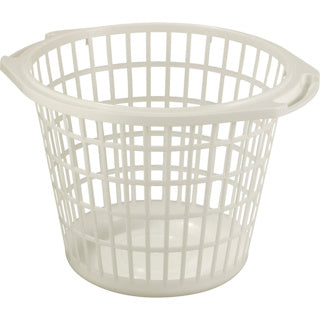 Wäschekorb Basic 48 cm um Weiß
