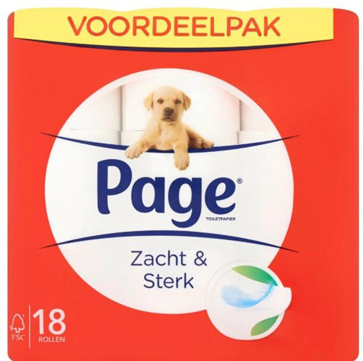 Seite Toilettenpapier weich und stark 18 Rollen
