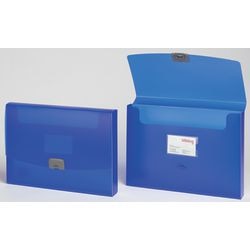 Dokumentenmappen Office Depot PP A4 33,5x24cm blau Clipverschluss 250 Blatt