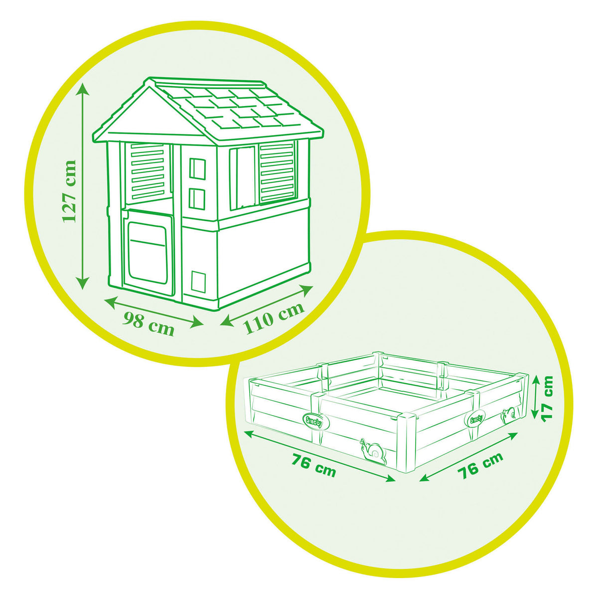 Smoby Square Speelhuis mit Sandbox