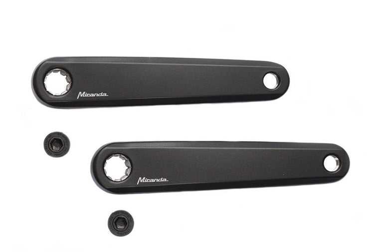 Satz Kurbeln E-Bike Aluminium 170 mm schwarz