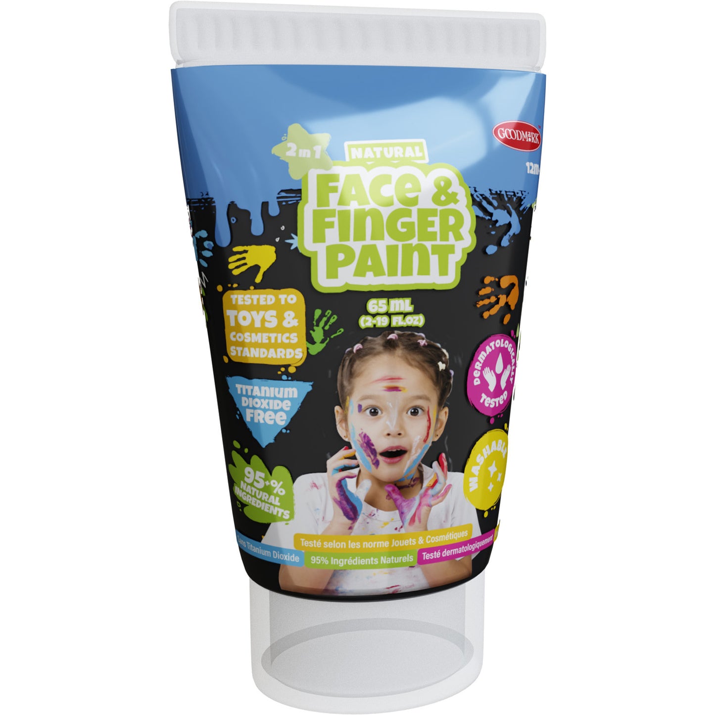 Boti Natural Fingerpaintrohr schwarz, 65 ml