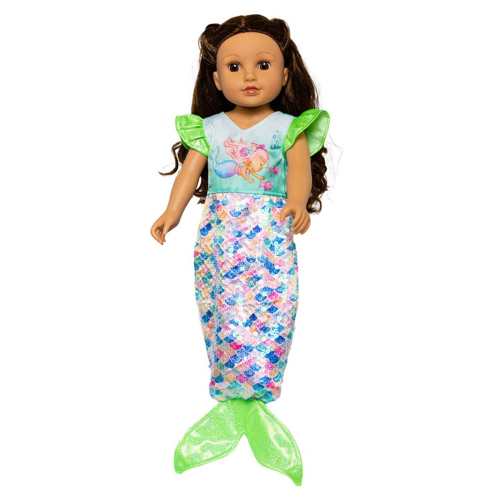 Puppen Meerjungfrau Kleid Yara, 28-35 cm