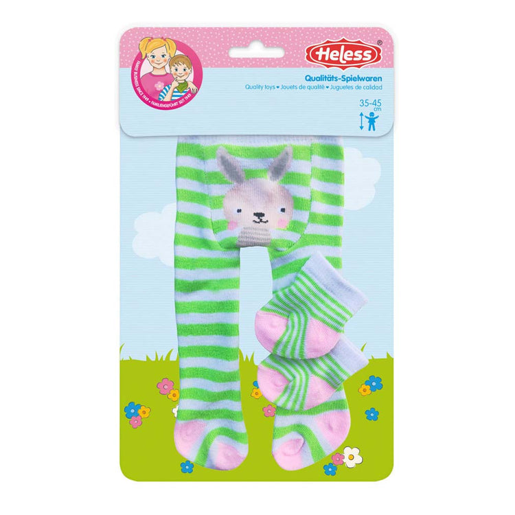 Heless Puppen mit Strumpfhosen und Socken grün, 28-35 cm