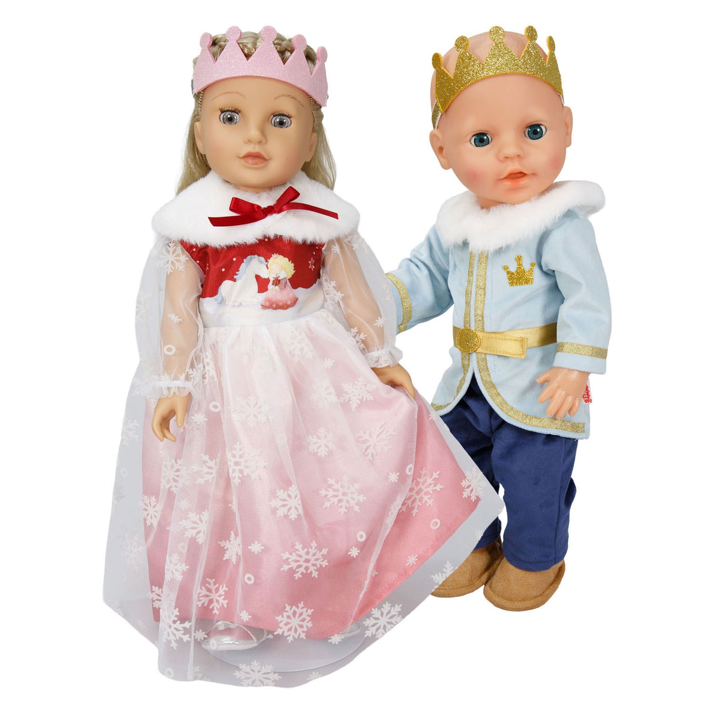 Heless Puppenkleid Winterprinzessin Lumi mit Krone und Umhang – Größe 35-45 cm