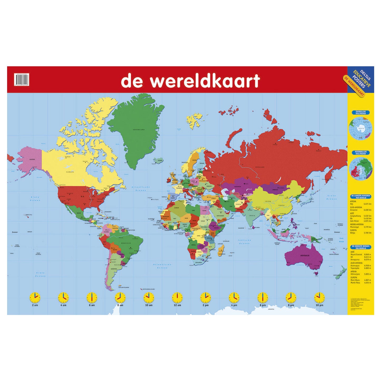 Deltas Bildungsplakat Die Weltkarte