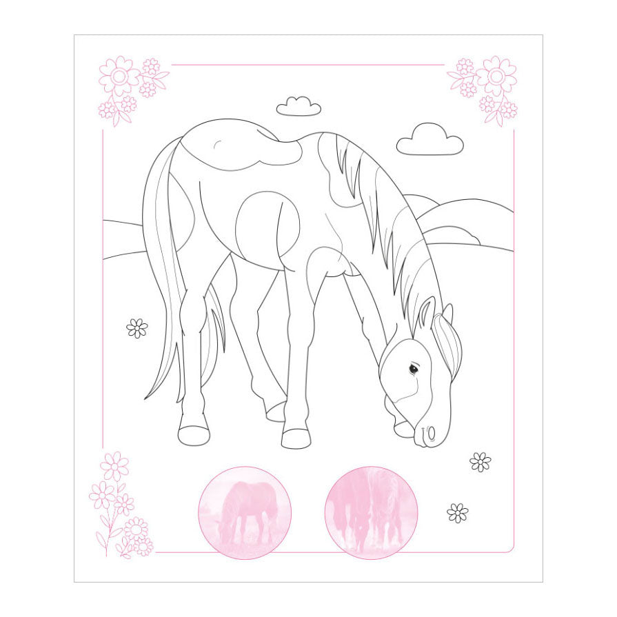 Deltas Traumpferde-Stickerparade – Malbuch