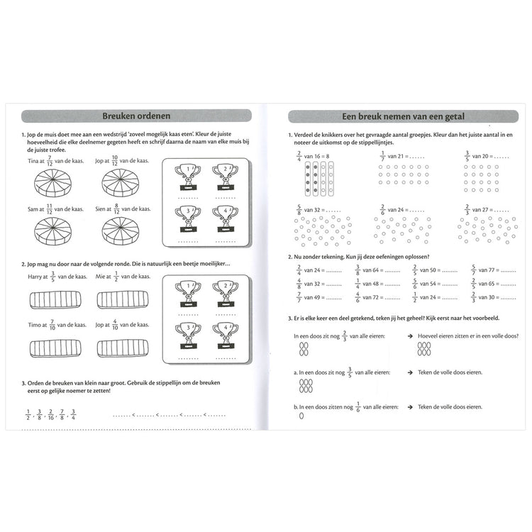 Mein Übungsbuch mit Poster - Berechnung mit Frakturen (9-11 Jahre)