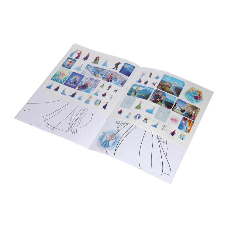 Buch Specials Nederland BV Frozen Colorbook mit Aufklebern