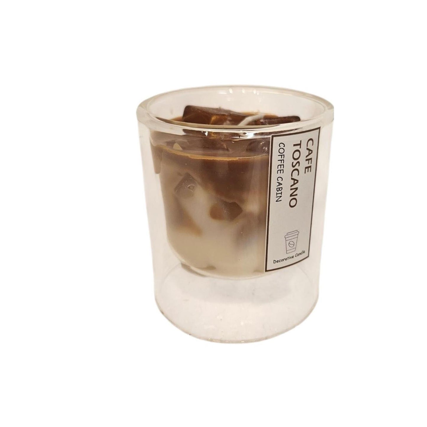 Duftkerze mit Mansion-Atmosphäre im Glas, Café Toscano, 7,4 x 8,4 cm