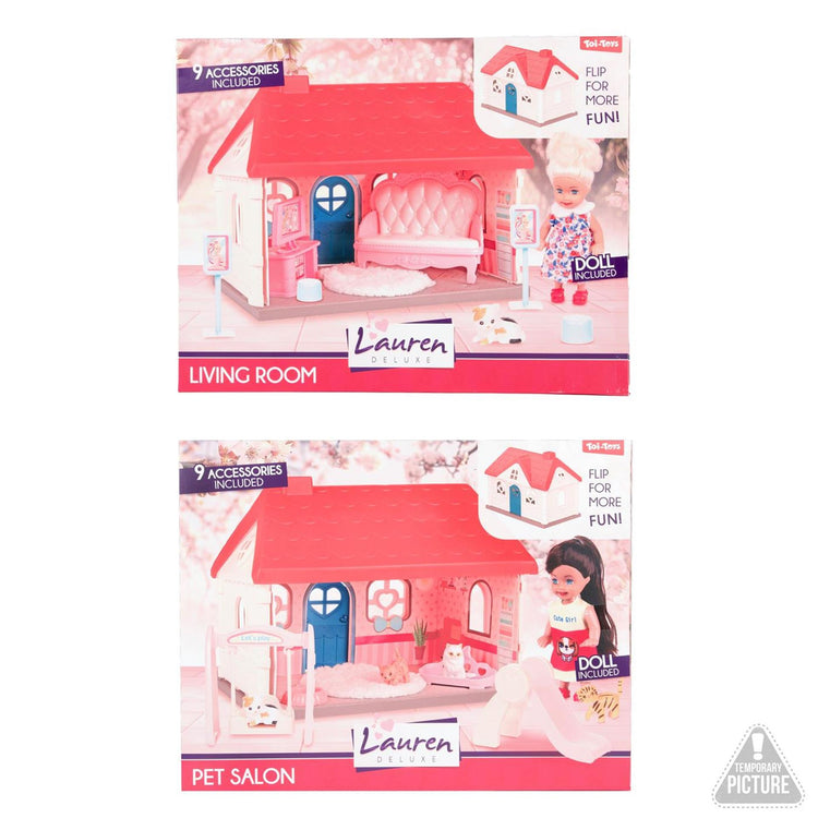 Toi-toys Lauren Spielset Puppenhaus 13cm
