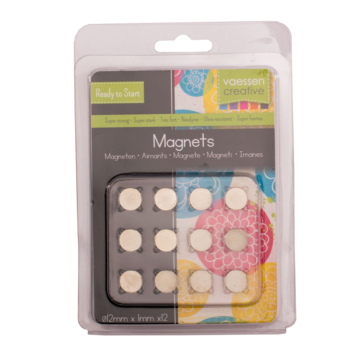 Vaessen creative • magnete ni35 superstark ø12x1mm 12 stück