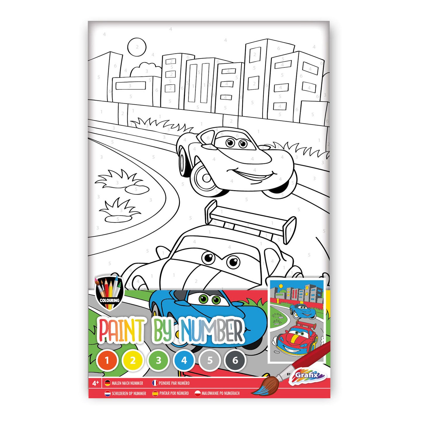 Grafix Malerei nach Number Cars