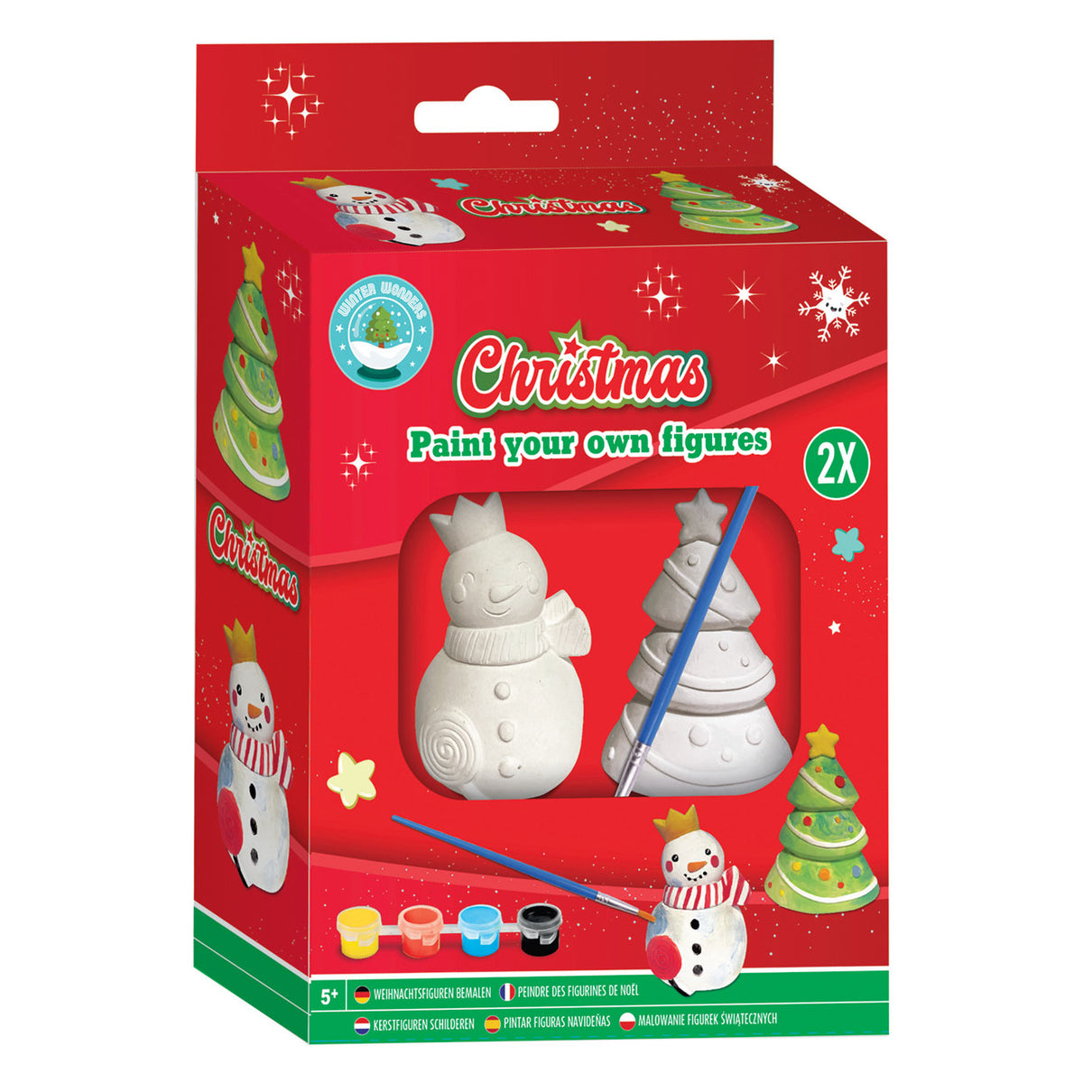 Grafix Maler Ihre eigenen Weihnachtsfiguren, Set von 2 Teilen