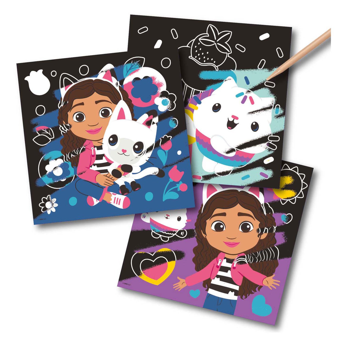 Creative Craft Group Scratch Cards Gabbys Poppenhuis -Set, 7dlg.