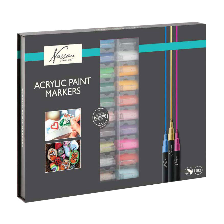 Creative Craft Group Nassau Acryl-Marker-Set – 20-tlg.