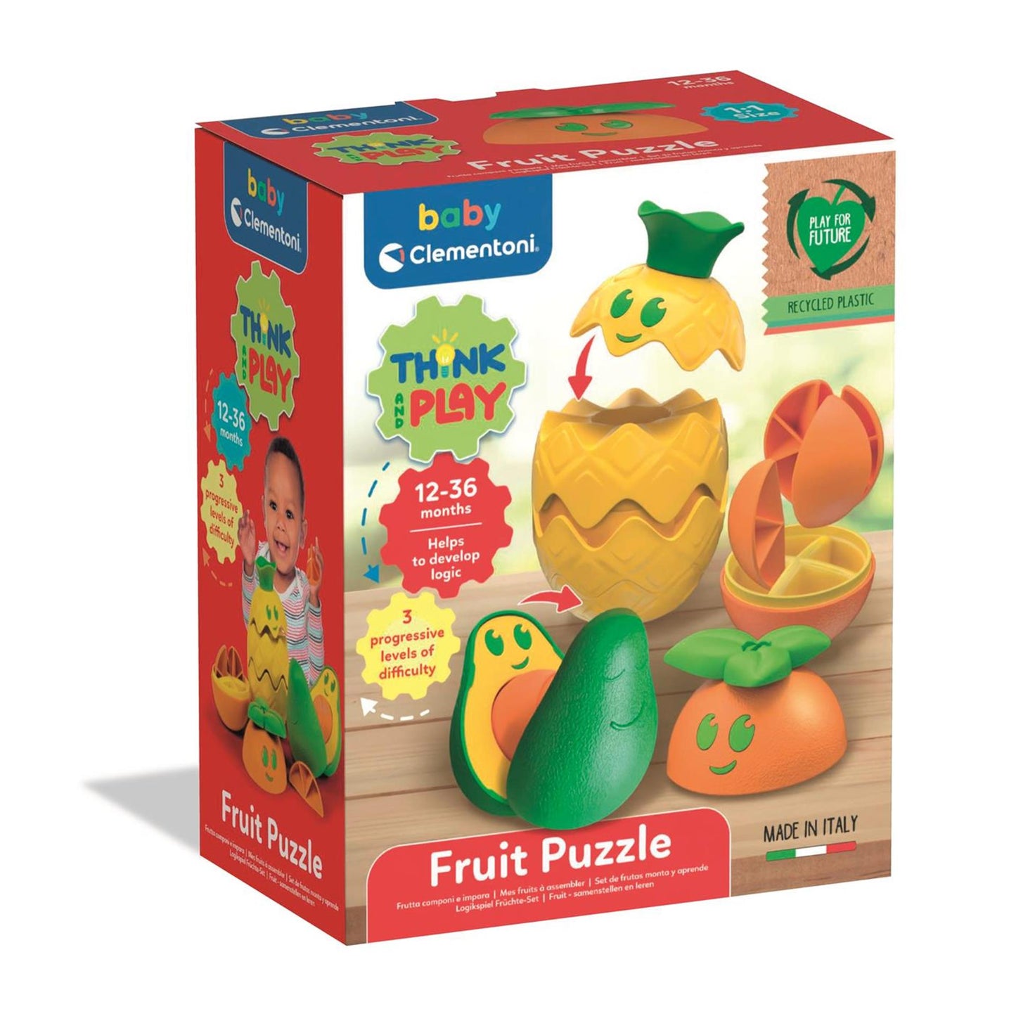 Clementoni Baby Stack of Obst, 12dlg.