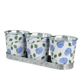 Blumentopf Zink Outdoor 10 cm 3 Stück | 2 Stk