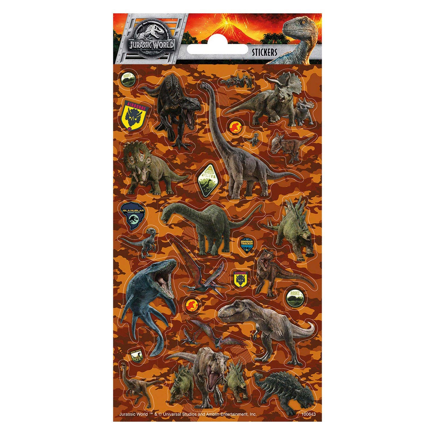 Grundlegende Jurassic World Sticker