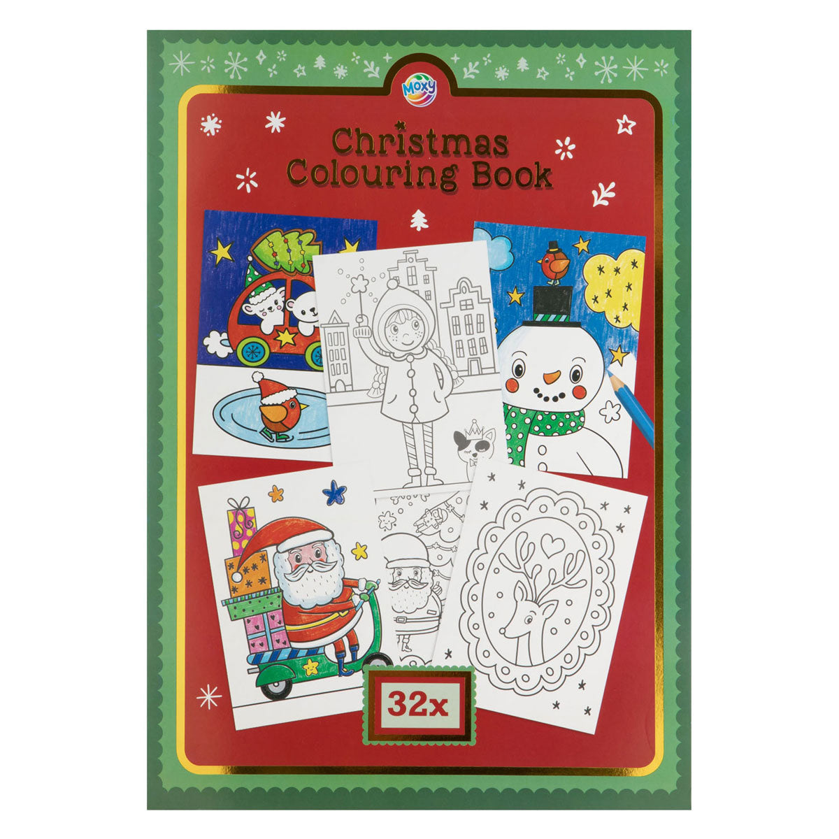 Kreatives Bastelgruppen-Malbuch Weihnachten A4 – 32 Blatt