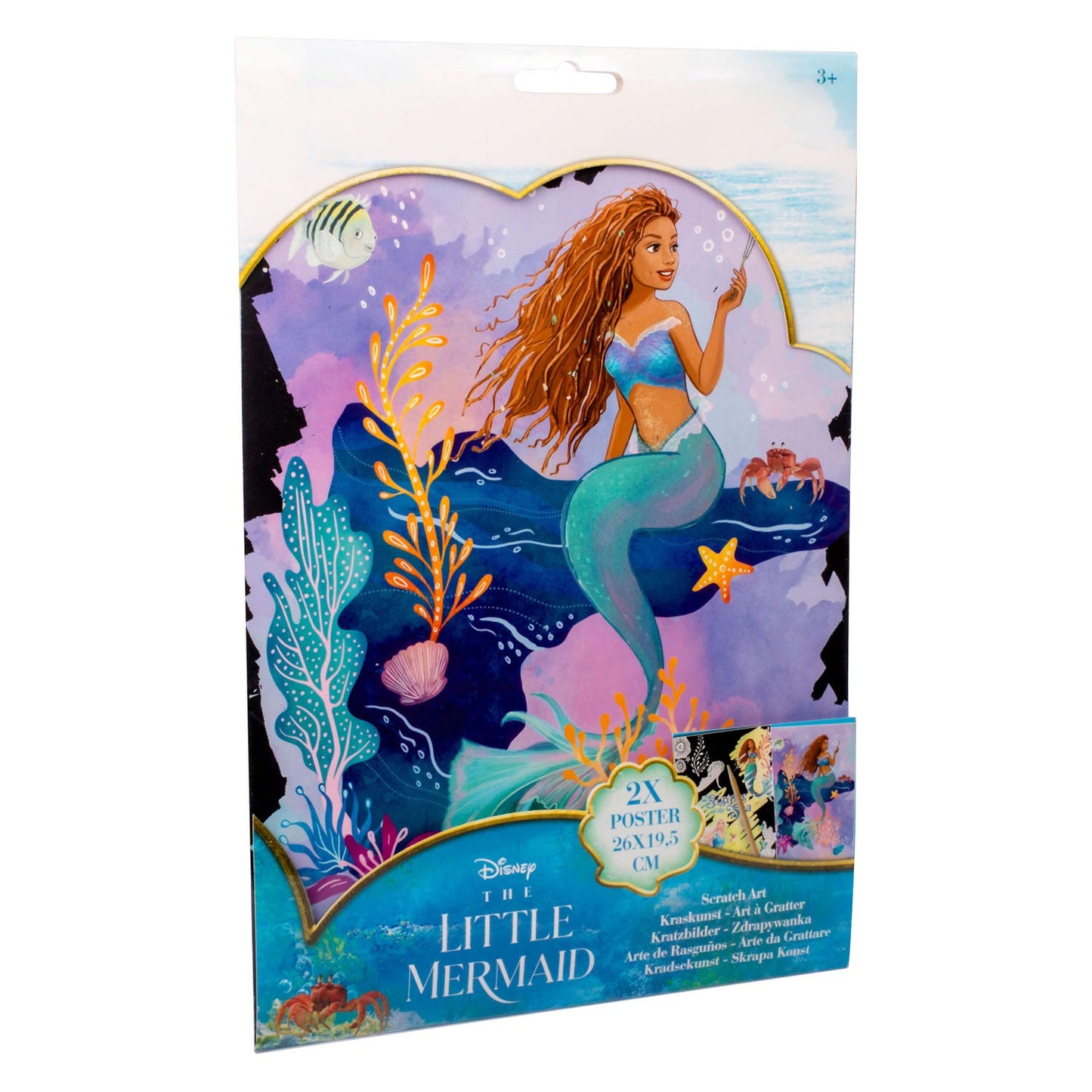 Die Little Mermaid Kraskunst -Poster