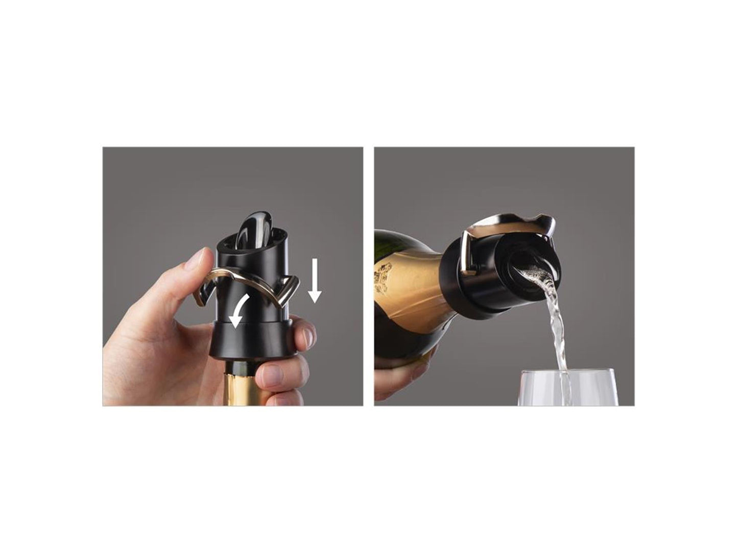 Vakuum-Vin-Champagner-Sparserver