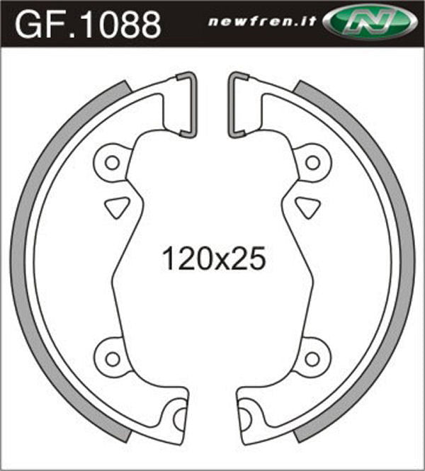 NEWFRen Bremssegment Set GF1088 120 mm kleiner Hub
