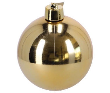 House of Seasons House of Seasons Weihnachtsball Plastik Gold D20CM