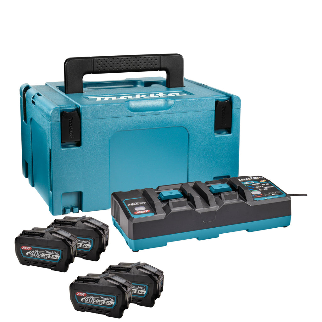 Makita Akku-Starterset xgt dc40rb 4xbl4050f