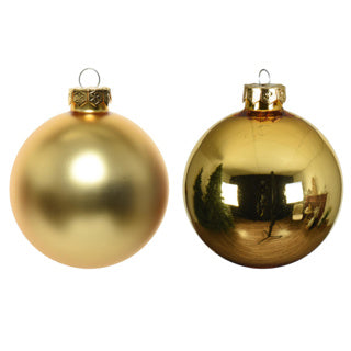 Kaemingk Weihnachtskugeln Glas glänzend, matt mixdia8cm