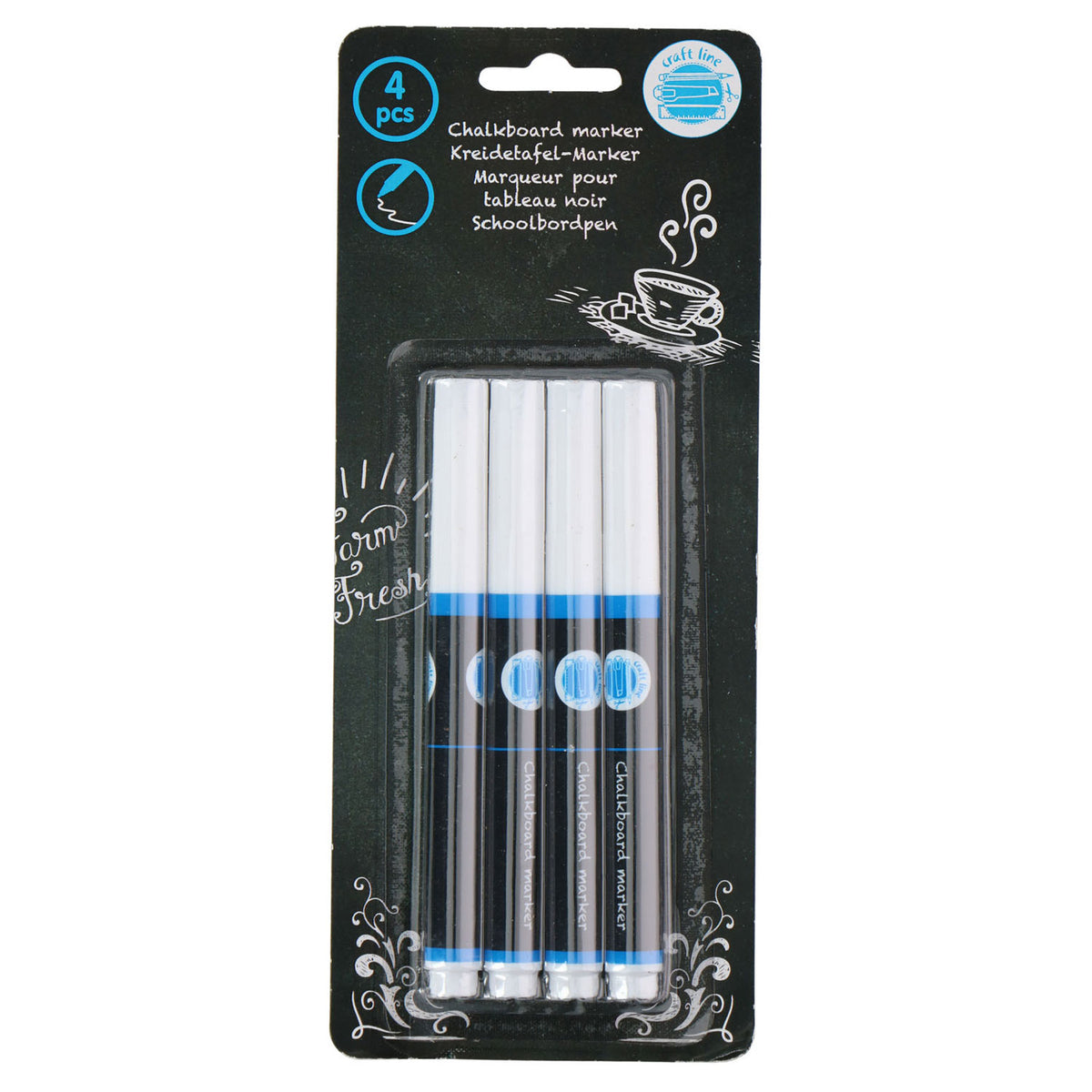 Blackboard Pen Chalk, 4st.