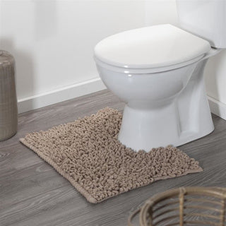 Dichtungskinne Twist Toilettenmatte 45x50 cm Mikrofaser Sand