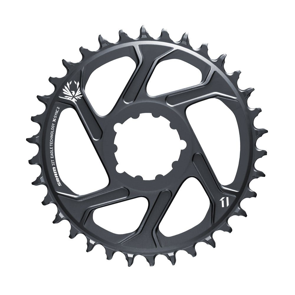 SRAM-Kettenring X-Sync2 SL 32T. Alu Lunar Gray