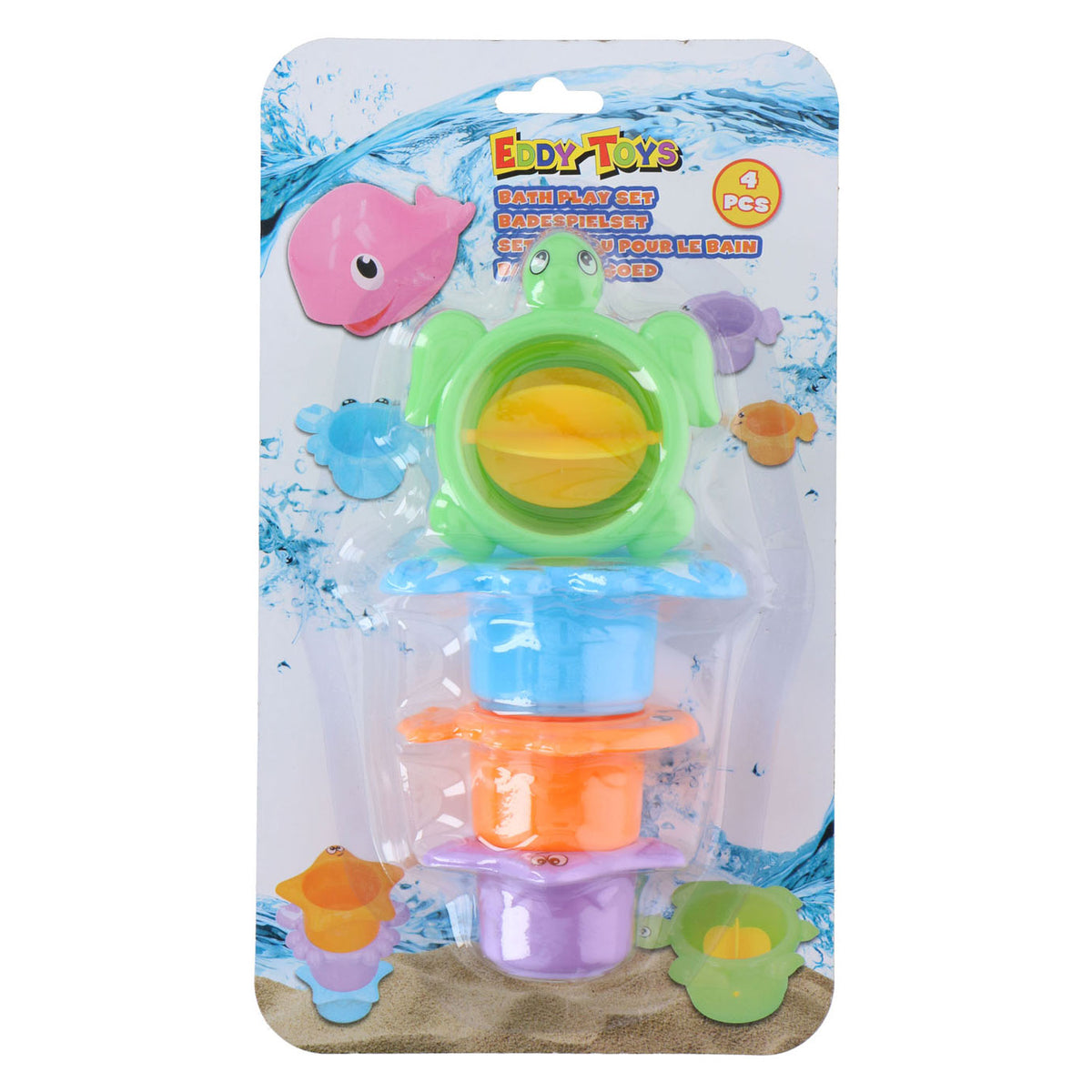 Bath Cups Tiere, 4dlg.