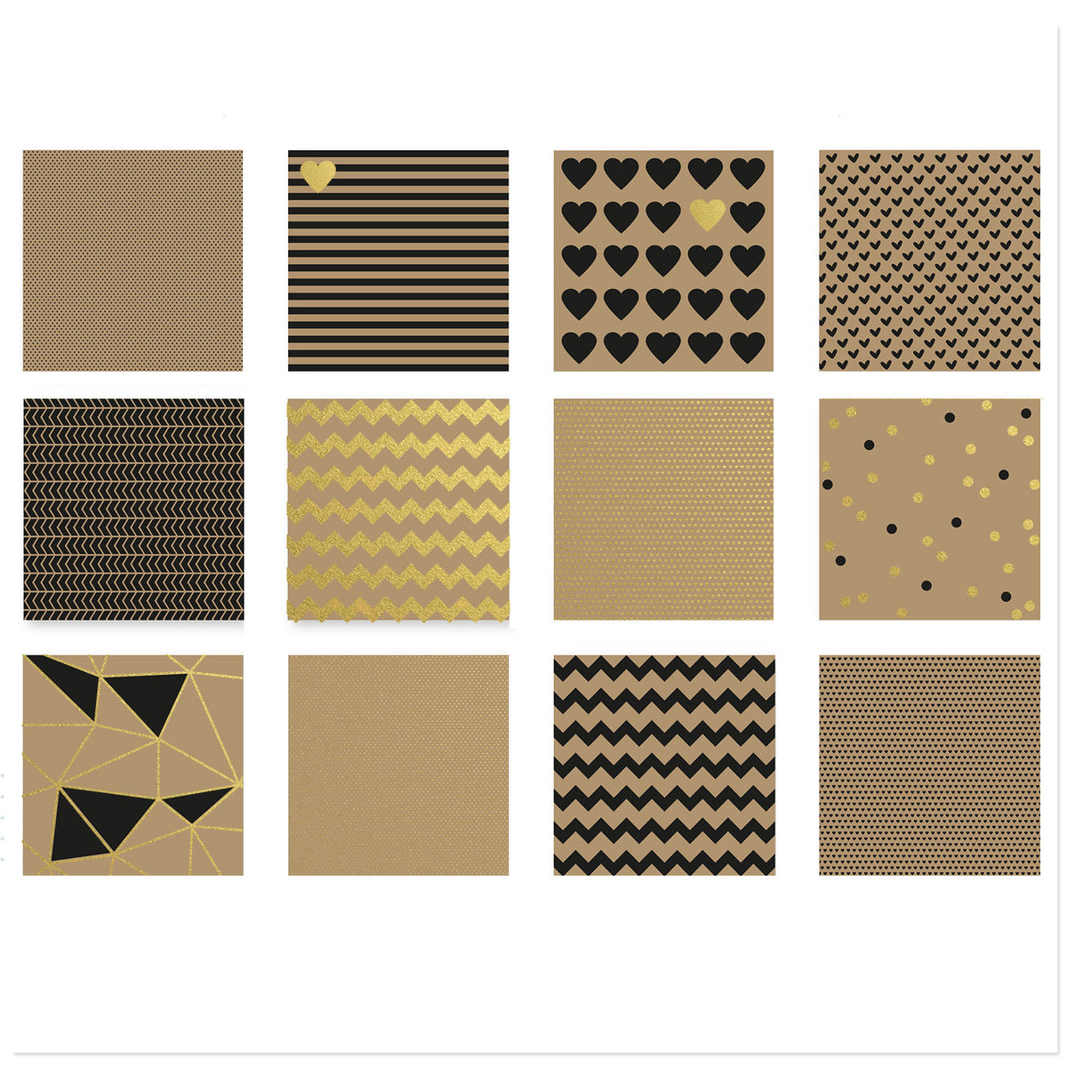 Vaessen Creative Love It Kraftpapier 30,5x30,5cm 24x
