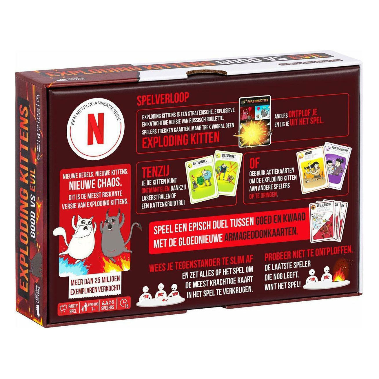 Exploding Kittens Gutes gegen Böses Kartenspiel