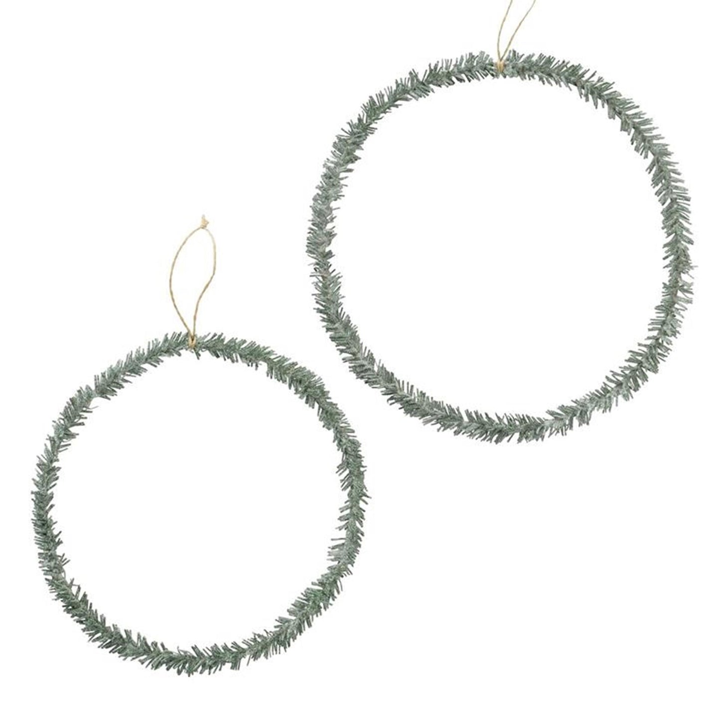 Boltze Home Deco Anhänger Kreis 2er Set Glitzer Grün