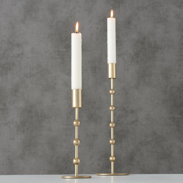 Boltze Home Kerzenständer-Set Kimberly 2-teilig Gold